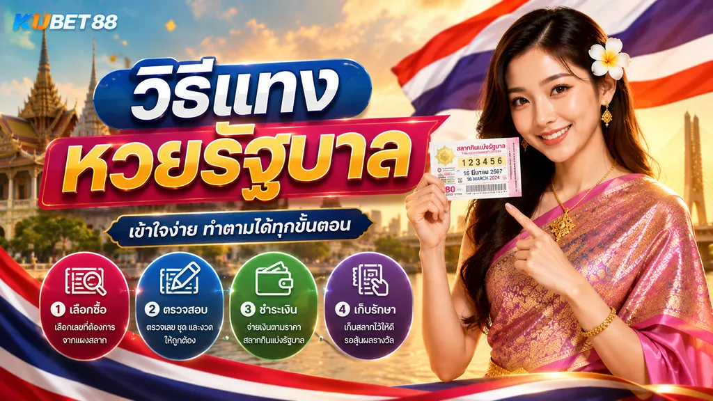 วิธีแทงหวยรัฐบาลไทย KUBET88 พร้อมขั้นตอนเลือกเลข ตรวจสอบรายการ และยืนยันข้อมูล